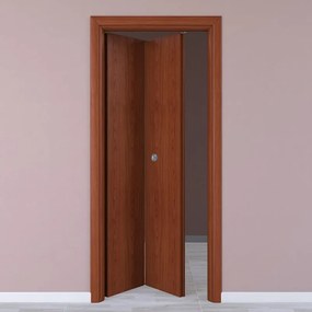 Porta interna pieghevole a libro Rose in MDF colore ciliegio, L 80 x H 210 cm, apertura a sinistra