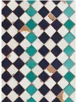 Coordonne Carta da parati Tourquoise Chess - 3000003