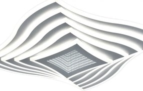 Plafoniera LED Priscilla bianco IP20 cct da bianco caldo a bianco freddo con regolazione di temperatura, 4550 lumen NOVECENTO