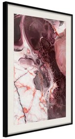 Poster  Beauty Enchanted in Marble  Cornice Quadri Cornice nera con pass-partout, Larghezza x Altezza Home decor 20x30