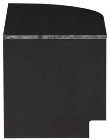 Tavolo TV modulare nero in legno di pino 78x40 cm Finca - WOOOD