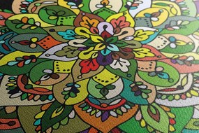 Quadro su tela – Mandala verde