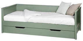 Cassetto inferiore verde per letto , 200 x 90 cm Nikki - WOOOD