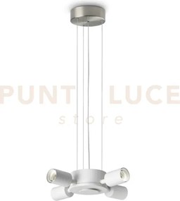 Sospensione per set up 4 luce attacco e27 nickel