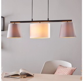 Eglo 55207 - Lampadario a sospensione con filo ALMEIDA 3xE14/25W/230V grigio