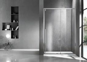 Porta doccia 130cm scorrevole vetro 8mm altezza 200h | KSA4000 - KAMALU