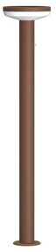 Paletto da giardino Solare Corten 80cm con Sensore Mov. e Picchetto Colore Bianco Naturale 4.000K