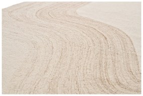 Tappeto in lana color crema tessuto a mano 160x230 cm Surat - House Nordic