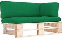 Divano Angolare da Giardino su Pallet Legno di Pino Impregnato cod mxl 55662