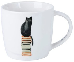 Tazza in porcellana bianca 400 ml Well Read Cat - Maxwell &amp; Williams