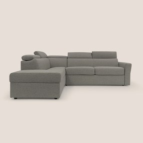 Avalon divano letto angolare con materasso H18 cm in tessuto impermeabile T03