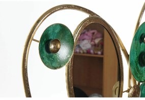 Statua Decorativa DKD Home Decor Specchio Dorato Metallo Verde (62 x 9 x 53.3 cm)