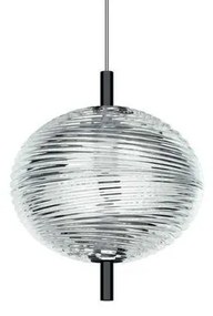 Jefferson Mini Lampada a Sospensione 10m 2700K Crystal/Black Chrome - Lodes