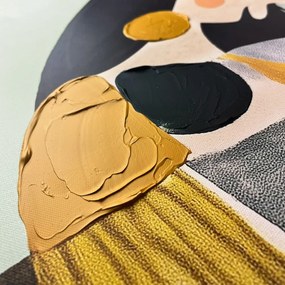 Quadro con elementi dipinti a mano 70x100 cm Penelope – Styler