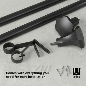 Mantovana estensibile in acciaio 92 - 183 cm Sita - Umbra