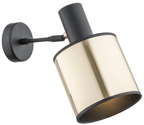 Argon 4279 - Faretto da parete HERMAN 1xE27/15W/230V ottone/nero