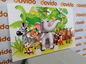 Stampa su tela – Animali della giungla