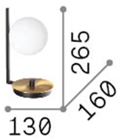 Lampade Da Scrivania Industrial-Minimal Birds Metallo Nero 1 Luce G9 3W 3000K