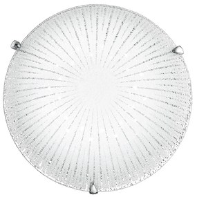 Lampadario Plafoniera Led Chantal Ceiling Lamp Colore Bianco 15W Mis 30 cm