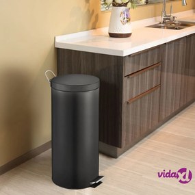 EKO Pattumiera a Pedale Classic 30 L Nera
