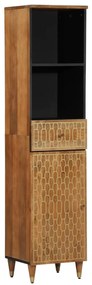 Mobile Da Bagno 38x33x160 Cm İn Legno Massello Di Mango /