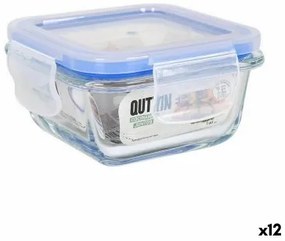 Porta pranzo Ermetico Quttin Quadrato 140 ml (12 Unità)