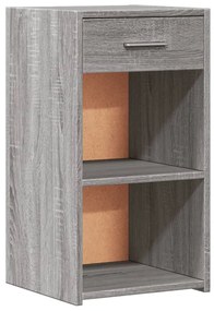 Comodini 2 pz grigio sonoma 35x34x65 cm in legno multistrato