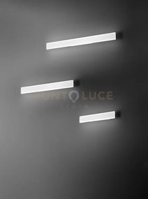 Applique in alluminio verniciato bianco kante biemissione 81cm led ...