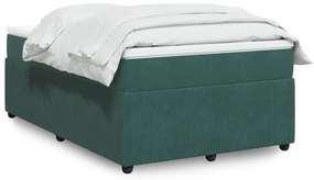 Giroletto A Molle Con Materasso Verde Scuro 120x200 Cm Velluto /