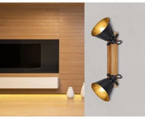 Globo 15466S-2 - Faretto GÜNTHER 2xE27/60W/230V