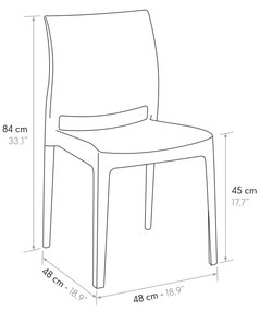 ELLIOT - sedia di design moderno polipropilene