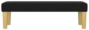 Panca nera 100x30x30 cm in tessuto