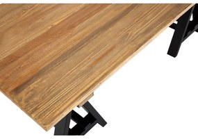 Tavolino con piano in legno di pino di colore naturale 80x140 cm Hampstead - Premier Housewares