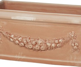 Fioriera Festonata in terracotta terracotta H 44 x L 100 x P 44 cm