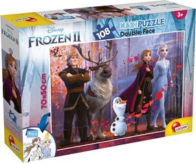 Puzzle maxi double-face Disney Frozen II 108 pz retro colorabile 2641