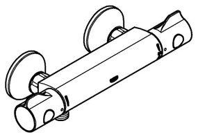 GROHE 34558000 - Miscelatore termostatico per doccia GROHTHERM 800 DN 15 cromo lucido