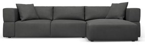 Divano angolare grigio scuro, angolo destro Esther - Milo Casa