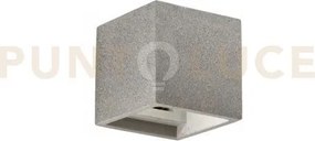 Applique a parete rubik cemento 1 luce attacco g9 11,5x11,5x11,5cm ...