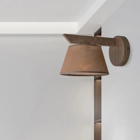 Brilagi - Lampada da parete LED ANTHONY 1xE14/40W/230V noce marrone