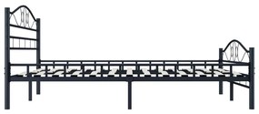 Giroletto nero in acciaio 200x200 cm