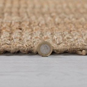 Tappeto di colore naturale in iuta tessuto a mano 120x170 cm Jute – Flair Rugs