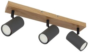 Globo 57911-3G - Faretto ROBBY 3xGU10/35W/230V grigio/marrone