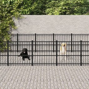 Gabbia Per Cani Da Esterno İn Acciaio 25,4 M² /