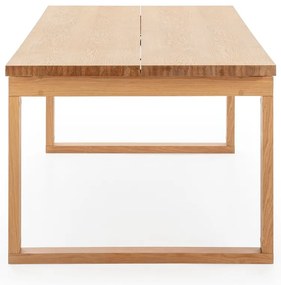 Tavolo da pranzo con piano effetto rovere 100x220 cm Rina – Marckeric