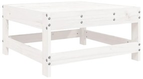 Set salotto da giardino 8 pz in legno massello di pino bianco