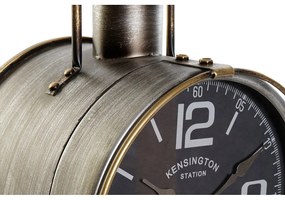 Orologio da Tavolo DKD Home Decor Vetro Argentato Ferro (24.5 x 20.5 x 46 cm)