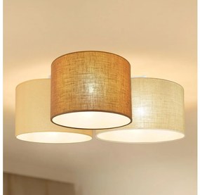 Brilagi - Plafoniera SPIDER 3xE27/15W/230V beige/crema