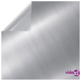 vidaXL Copertura per Piscina Argento 260x160 cm PE