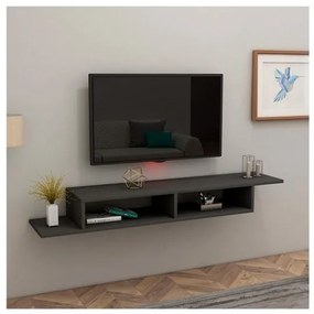 Mobile Porta TV Sospeso 120 Cm Design Moderno Muson Antracite