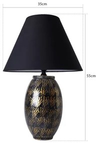 Lampada da tavolo RAMZES 1xE27/40W/230V nera